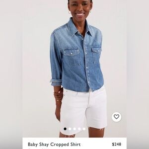 Nwt Citizens of humanity baby Shay cropped button down
